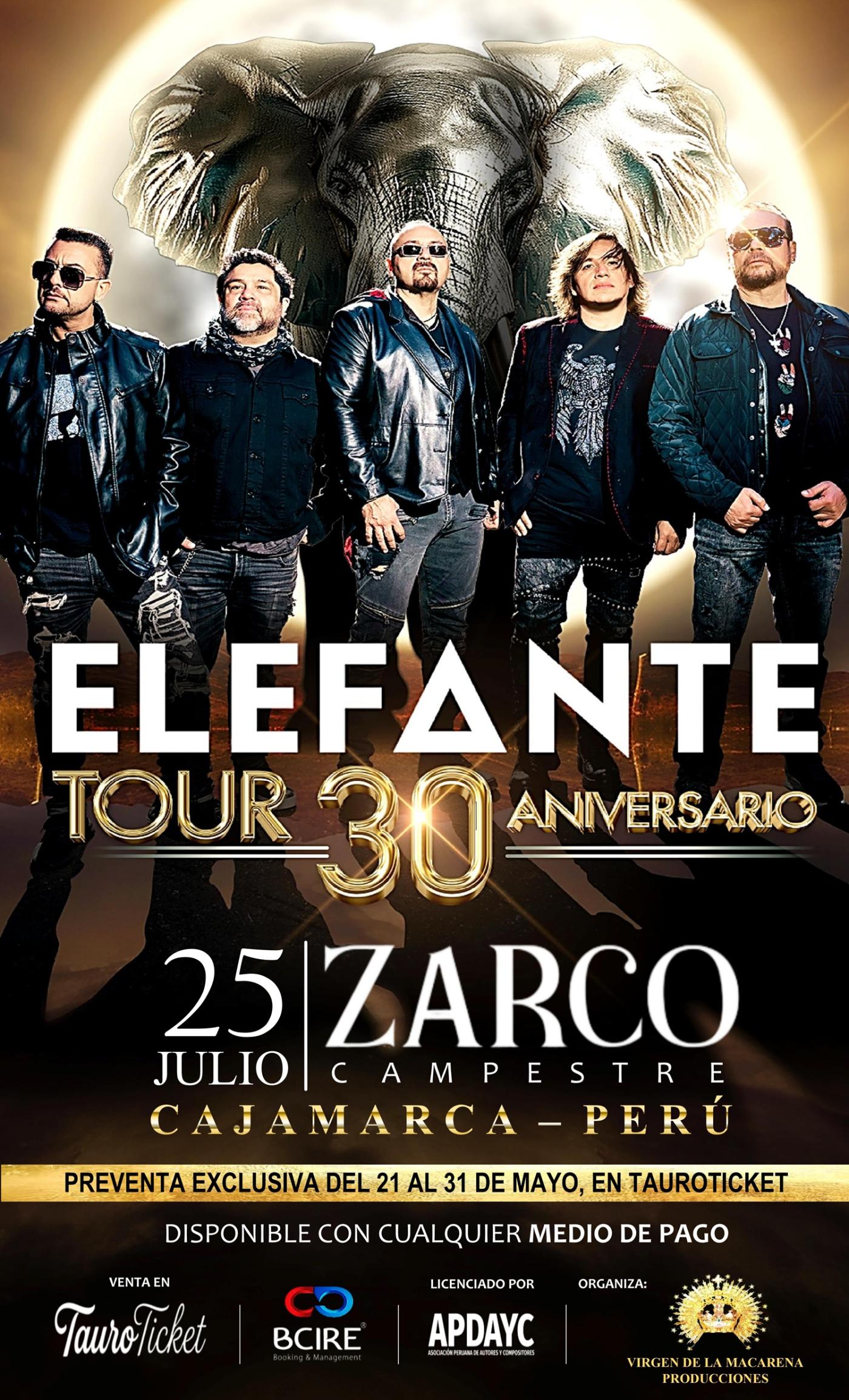 ELEFANTE 30 TOUR ANIVERSARIO